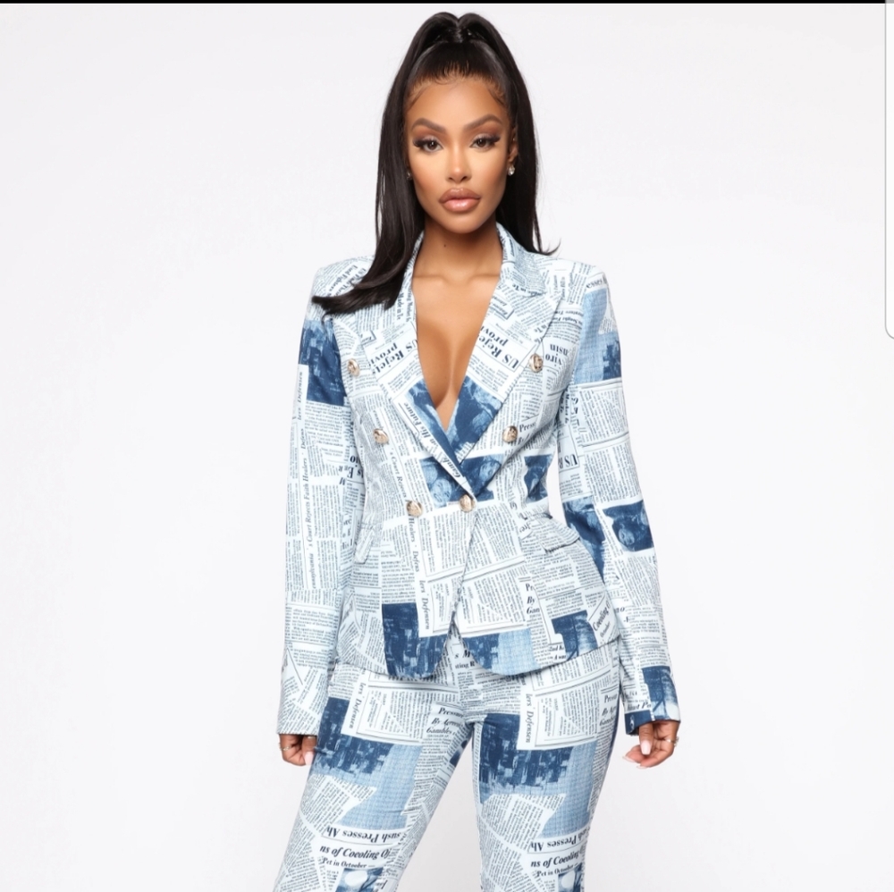 NWT navy pant suit